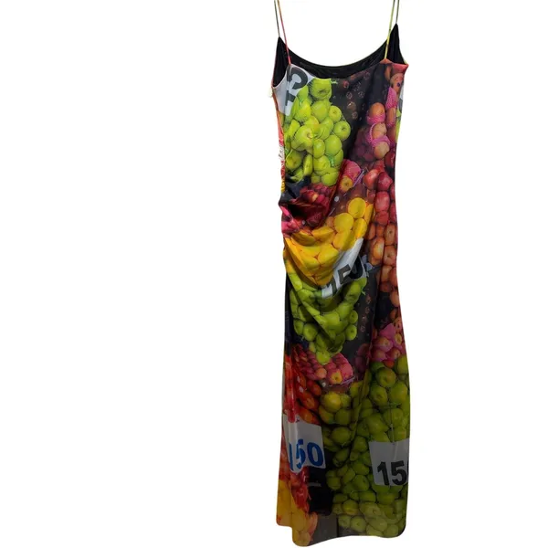 Zara Fruit Stand Print Mesh Maxi Long Dress 5039/201 S 4 6 - Image 8