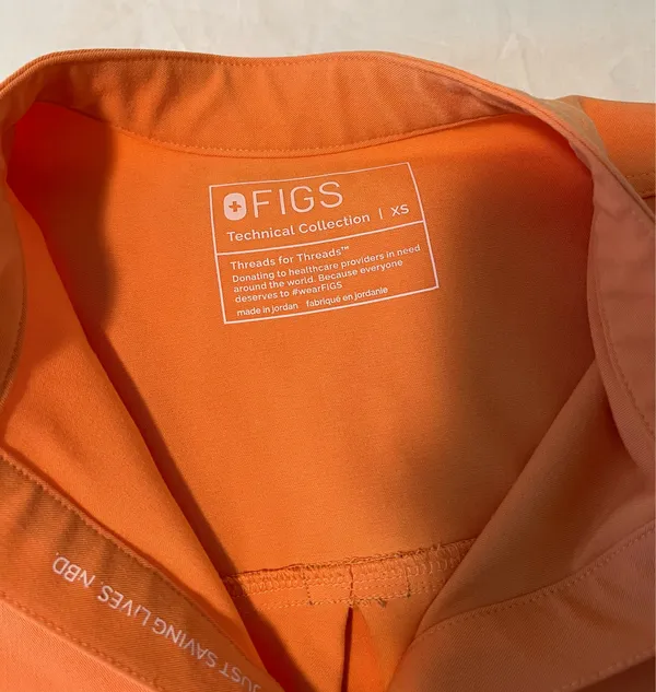 Limited Edition FIGS Scrubs Set Orange - Image 3