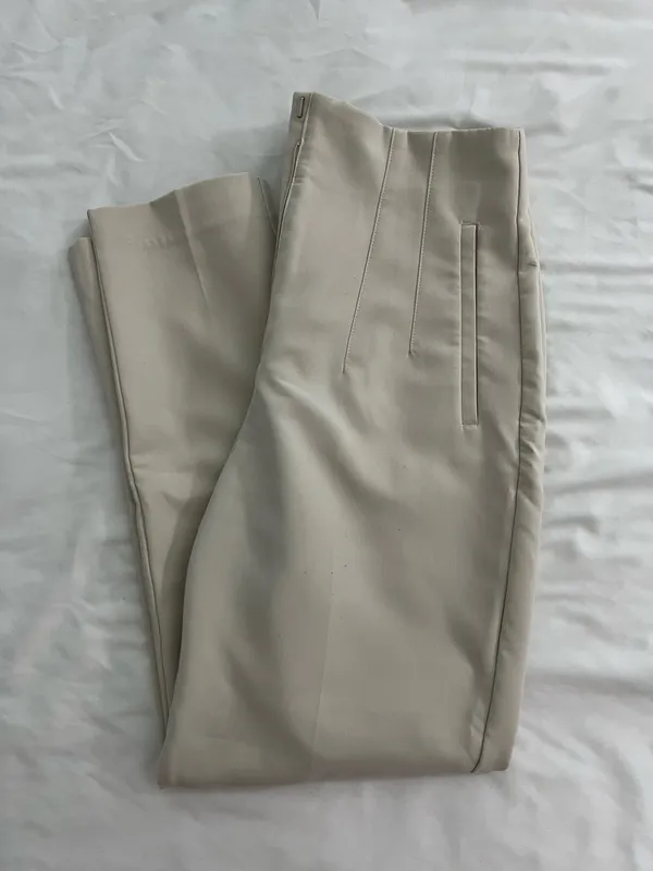 Tan Pants ZARA High-Waisted - Image 2