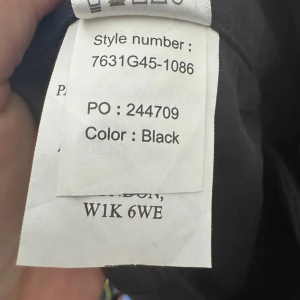 Paige Size 6 Black Faint Stripe Wide‎ Leg Dress Pants - Image 7