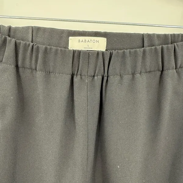 Aritzia‎ Babaton Dexter Ankle Jogger Pants Black Fine Japanese Fabric Size Large - Image 5