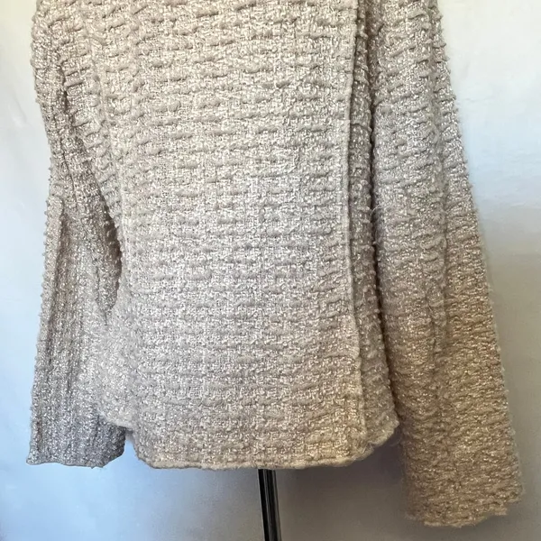 CAbi Estate Chenille Womens Blazer Sz M Lagenlook Artsy Knit 985 Quiet Luxury - Image 11