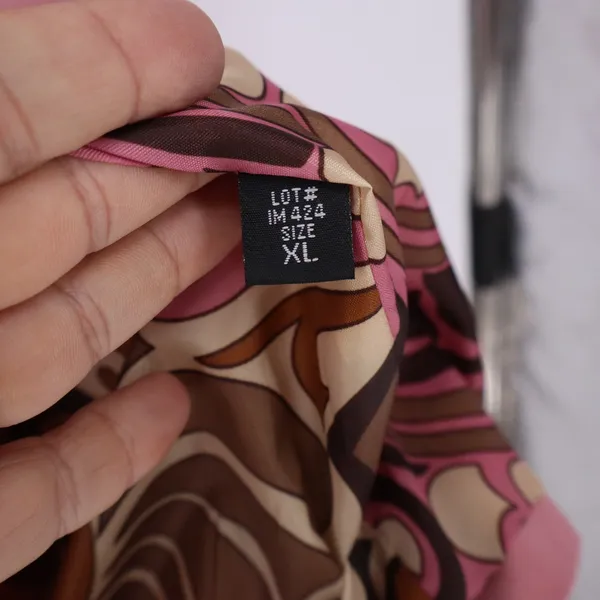 SM2 Trench Coat Womens XL Pink Button Front Scarf Included New - Image 4