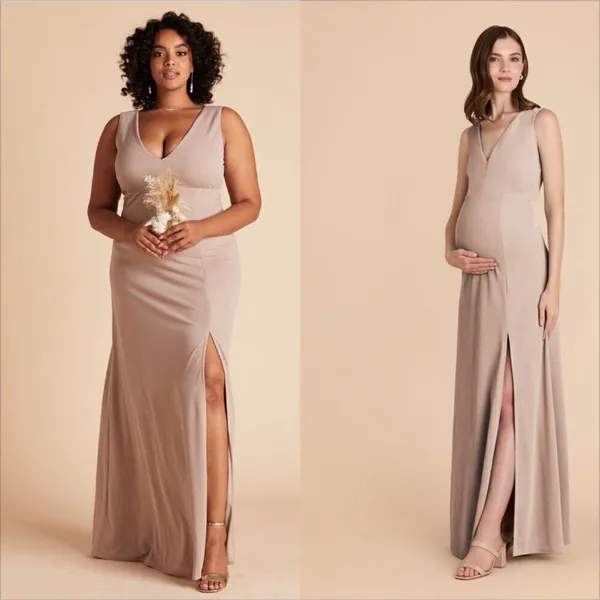 Birdy Grey Shamin Dress Size Small Taupe NEW Bump Friendly Bridesmaid Formal - Image 3