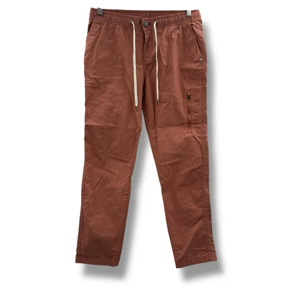 Vuori Ripstop Pant Two Way Organic Stretch Pants in Light Terracotta‎ Sz M - Image 2
