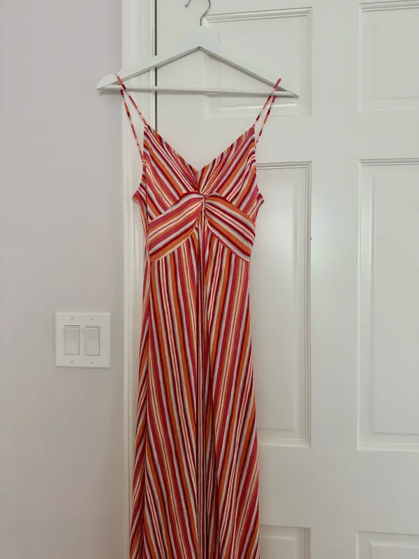 Mango Colorful Striped Maxi Dress - Image 2