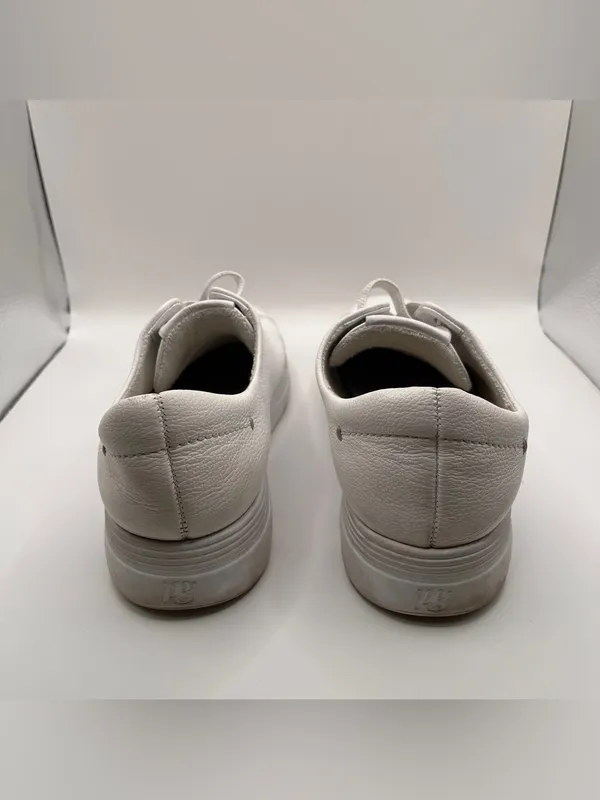 PAUL GREEN Ajay Sport Sneakers LOW TOP WHITE LEAHTER size 5.5 US 8 - Image 6