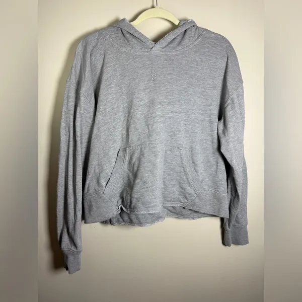 FP Movement All Sport Sweat Hoodie Grey Oversized Crop XS Free People - Image 5