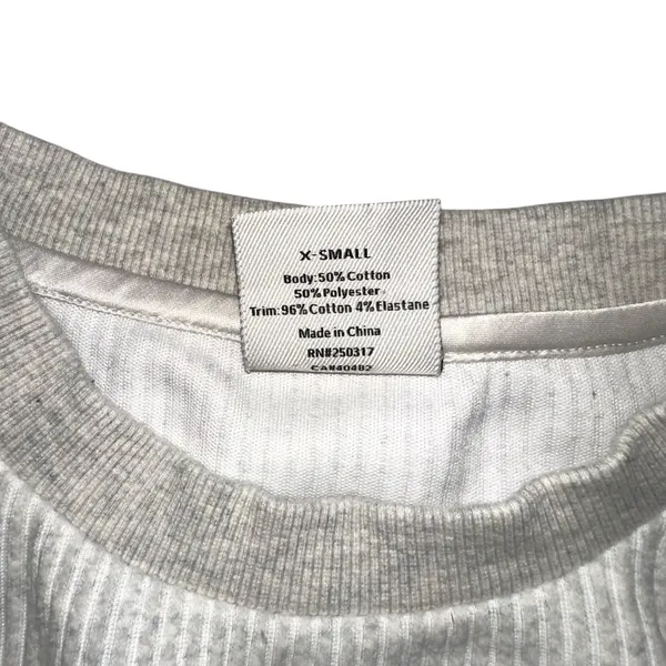 Varley Arleta Crew Neck Long Sleeve Pullover Sweater XS in Ivory Cloud - Image 5