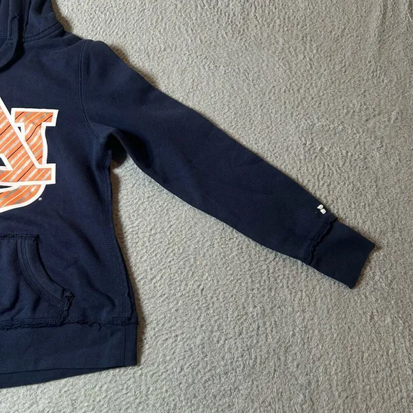 Auburn Tigers Pullover Hoodie Womens S 4/6 Blue Russell‎ Athletic Logo NCAA - Image 4