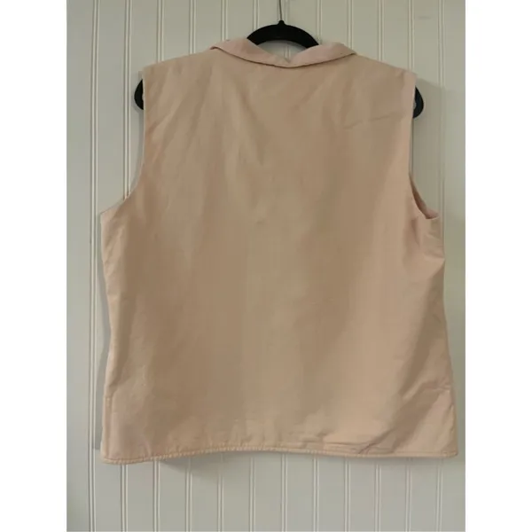 Eileen Fisher zip up vest fleece lined sz Medium - Image 4