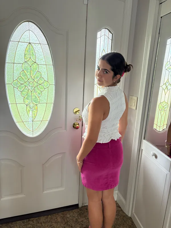 Wild Fable Brink Pink Corduroy Miniskirt - Image 4