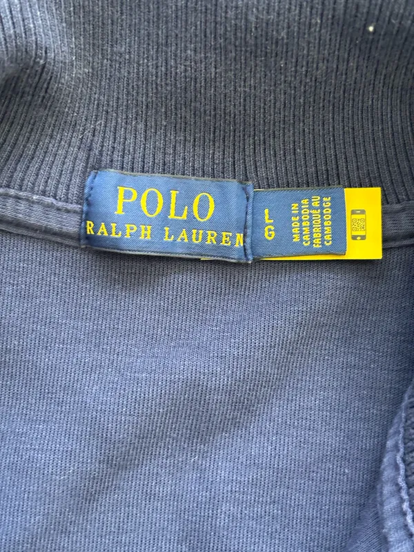 Polo Ralph Lauren navy blue color-blocked track jacket - Image 7