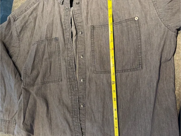 Aerie Woman’s Button-Up Shirt Size XS Graphite Gray - Image 5