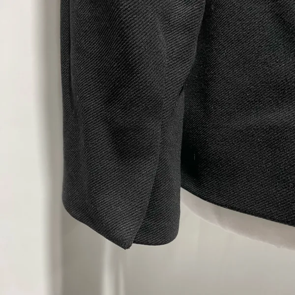 J Crew Stretch Twill Slim Fit Open Front Going Out Blazer CC274 Black Size 2 - Image 14