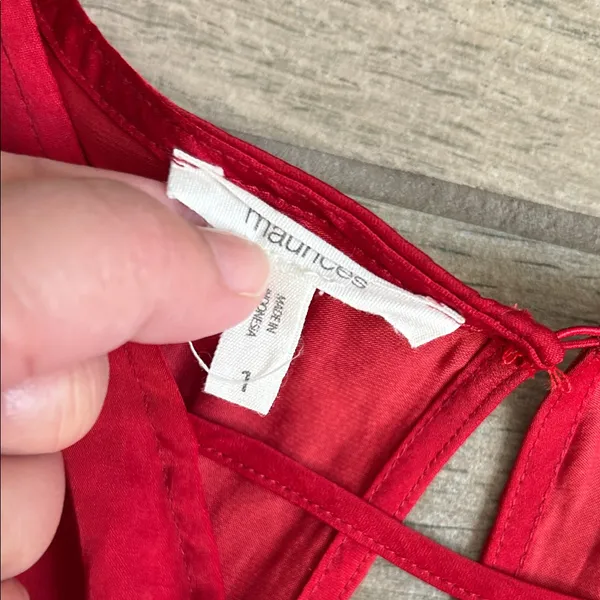 Maurices Vibrant Red Blouse - Image 2