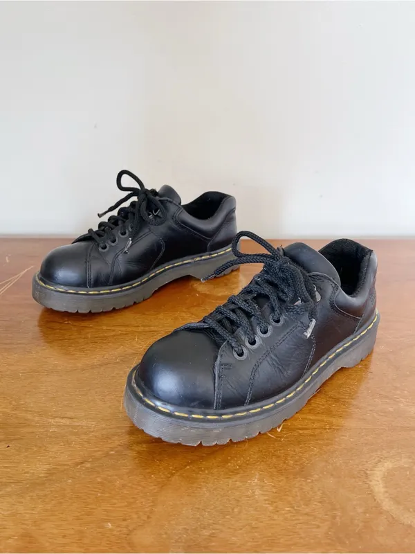 Dr Martens • vintage 8312 lace up oxford shoes platform black leather chunky - Image 2