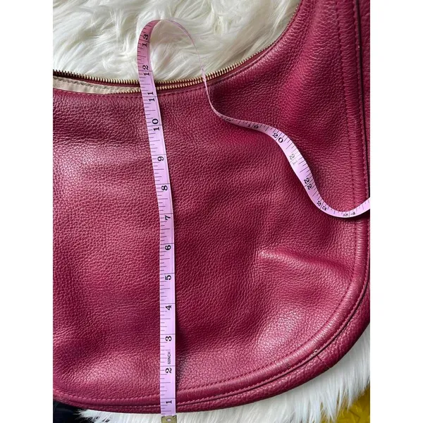 Michael Kors Leather Hobo Bag in Burgundy - Image 5