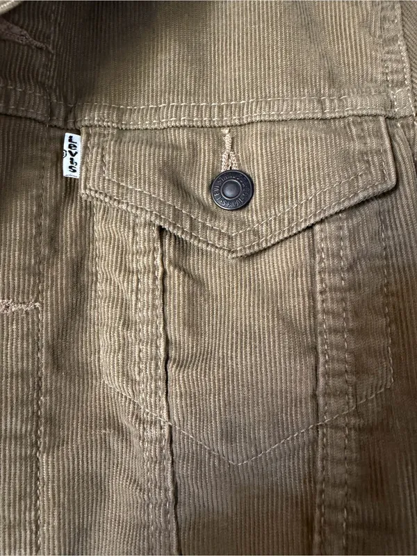Levi's Brown/Tan Corduroy Trucker Jacket - Image 3