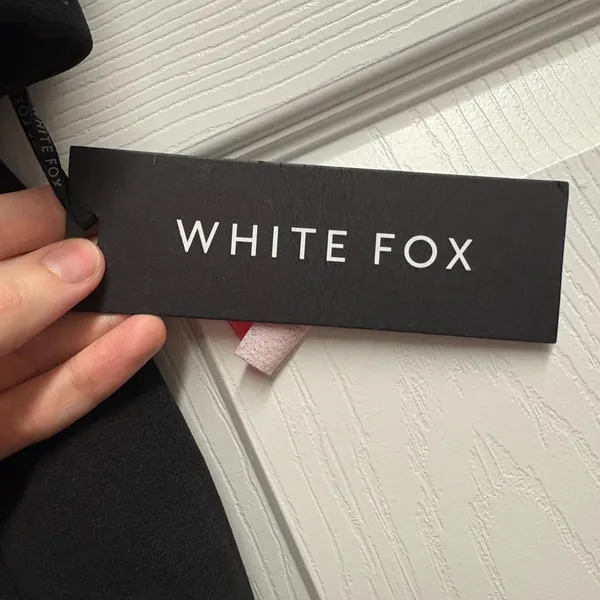NWT White Fox Cut-Out Mini Dress Black Size Large - Image 5