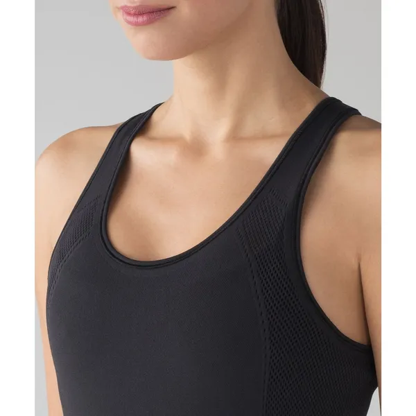 Lululemon Reveal Racerback Tank Women's 6 Black W1AATS $58 Yoga Mesh Athletic - Image 7