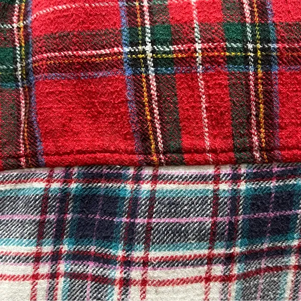 American Eagle Mixed Plaid Button Up Flannel Size Large - Image 7