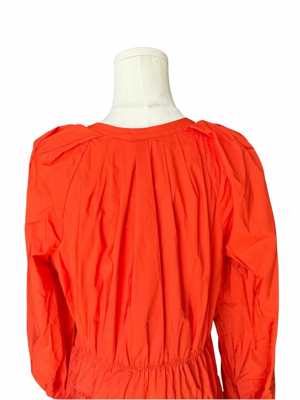 Ulla Johnson - Miranda Red Orange Ruffle Mini Dress Sz 10 - Image 6