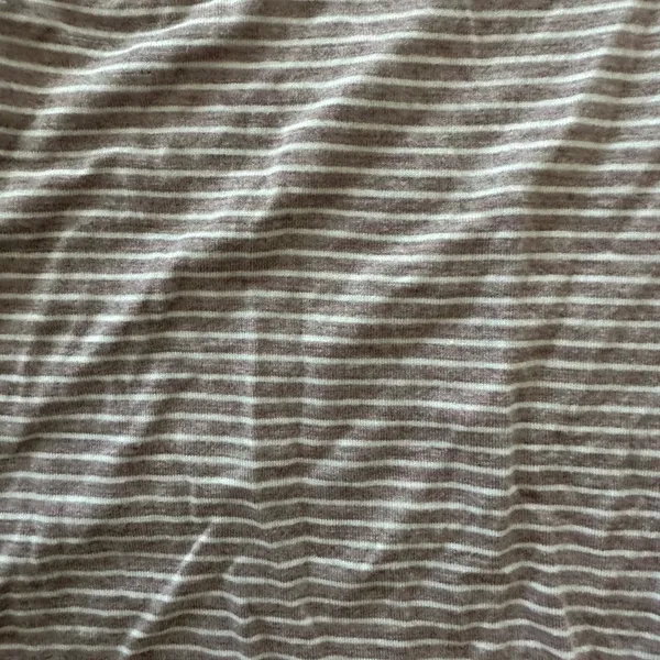 American Eagle Soft & Sexy Striped Mauve Tee - Image 4