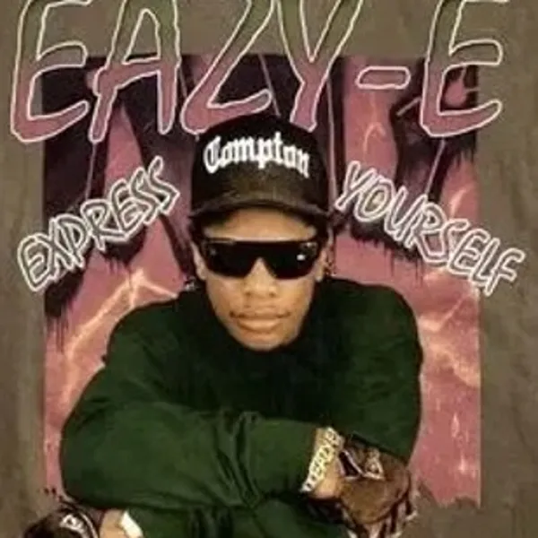 Eazy E Express Yourself Vintage Style Unisex T Shirt Short Sleeve Small Brown - Image 13
