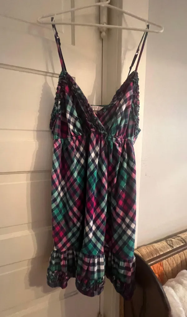 Flannel Ruffled Babydoll Nightgown - Image 3