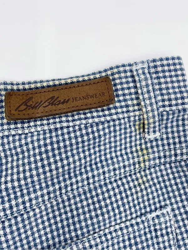 Vintage 90s Y2K Bill Blass Jeans Gingham Denim Mom Shorts Size 12 Cotton Preppy - Image 8
