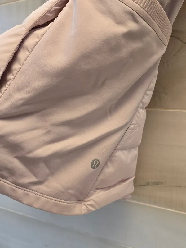 {8} Lululemon Down For It All Puffer Vest Porcelain Pink - Image 9
