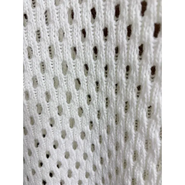 PrettyLittleThing White Open Knit Polo Dress size XL - Image 4