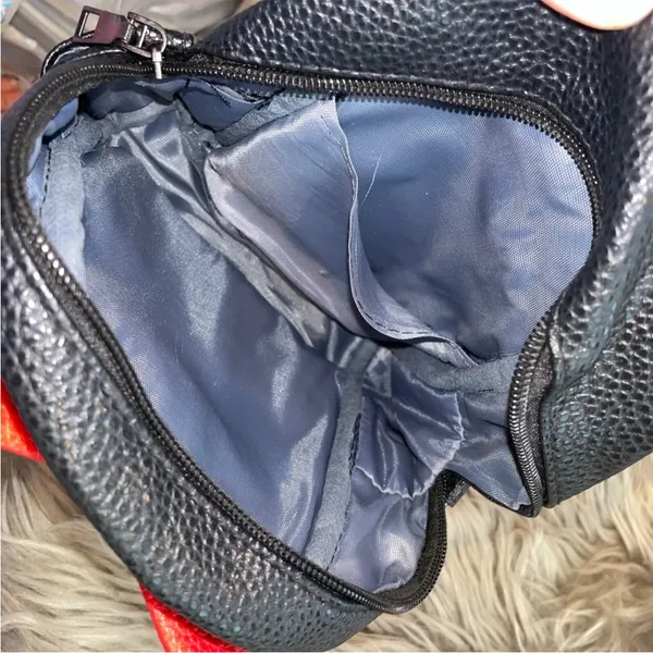 Disney Minnie Mouse Ears & Red Bow Convertible Mini Backpack Crossbody Bag Purse - Image 5