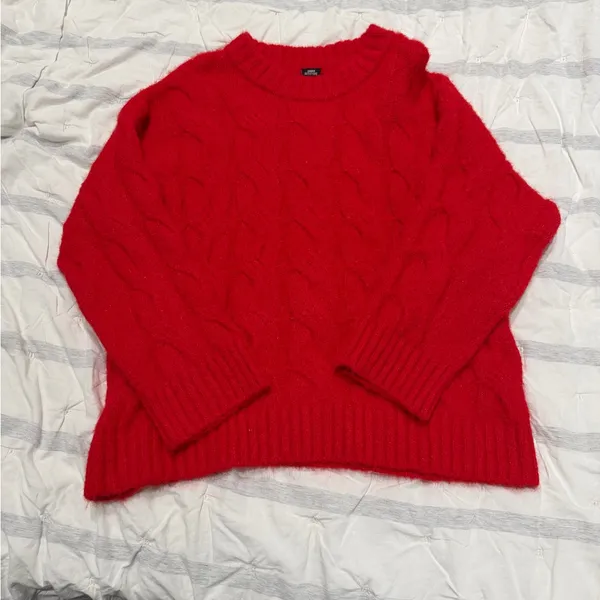 Urban Outfitters lofty Red Cable Knit Sweater - Image 3