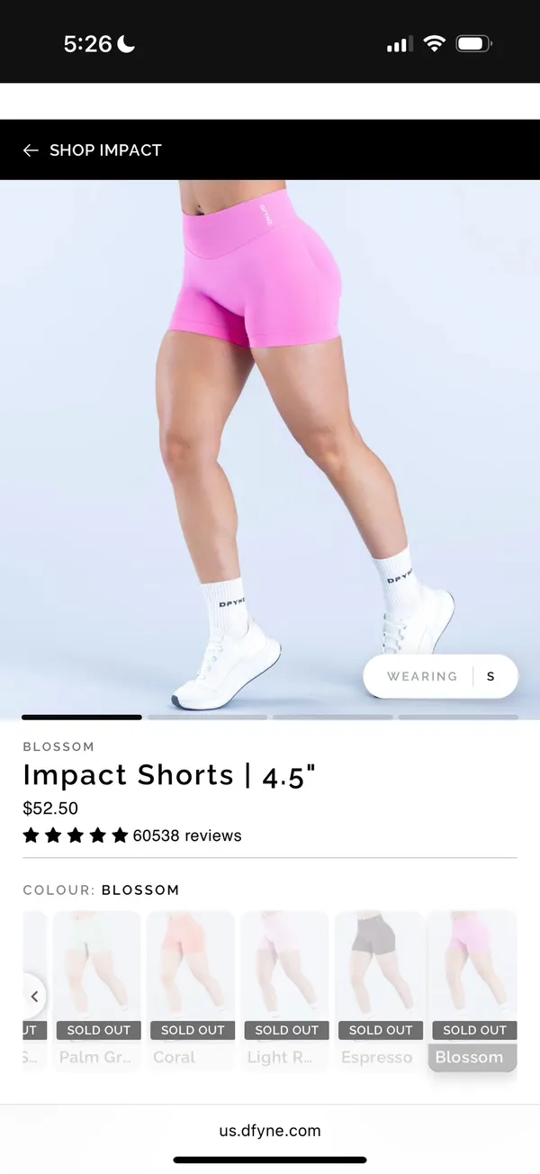 DFYNE Impact Shorts 4.5" Blossom - Image 5