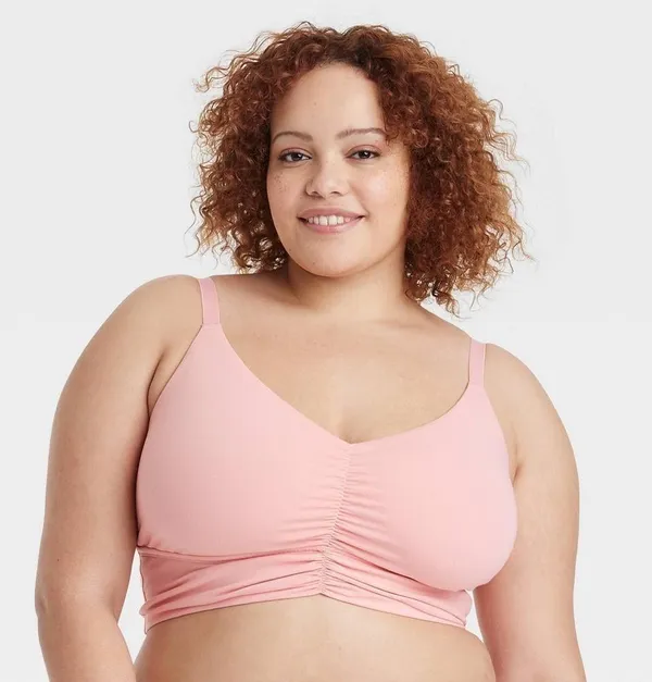 Colsie Balletcore Pink Cozy Wrap Top, Bralette, & Ribbed Jogger Set - size XL - Image 14