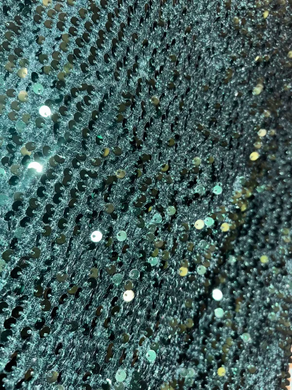 Zara Green Sequined Mini Dress - Image 5