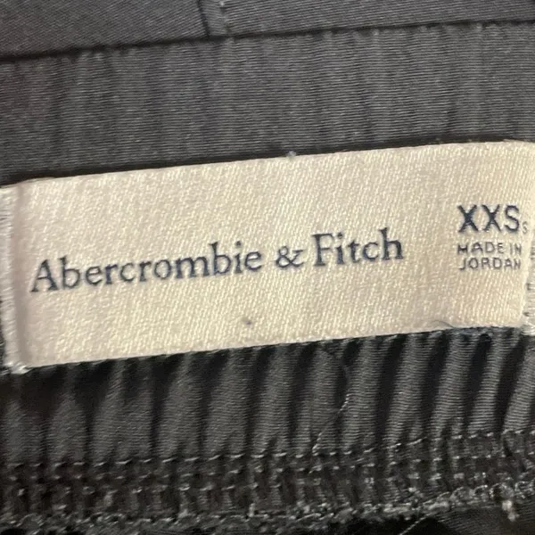 Abercrombie & Fitch Women's Black High Rise Pull On Wide Leg Trousers Pants XXS - Image 5
