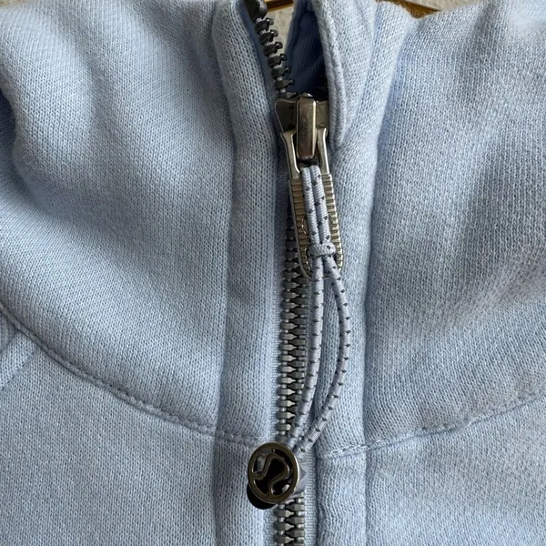 Lululemon Scuba Oversized 1/2 Zip Hoodie Light Blue 2024 Release Size XS / SMALL - Image 2