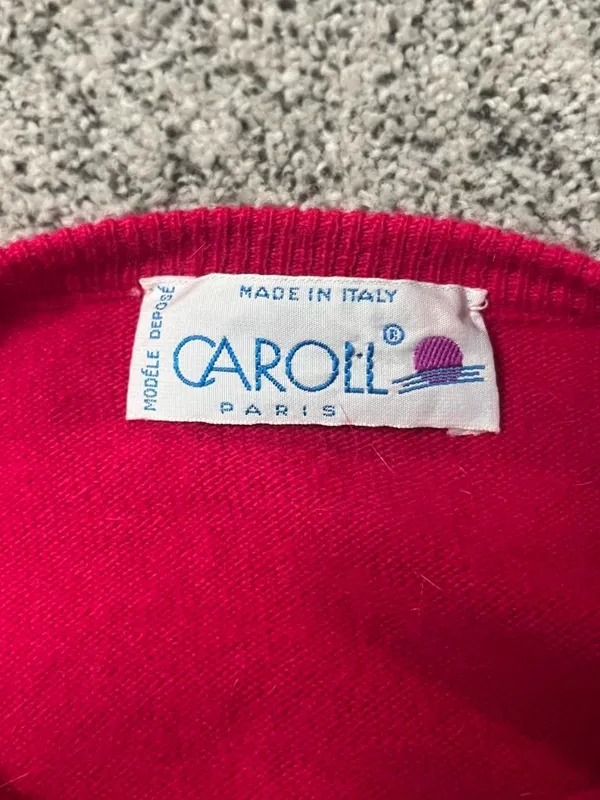 Caroll Paris button up sweater Pink Size L - Image 2