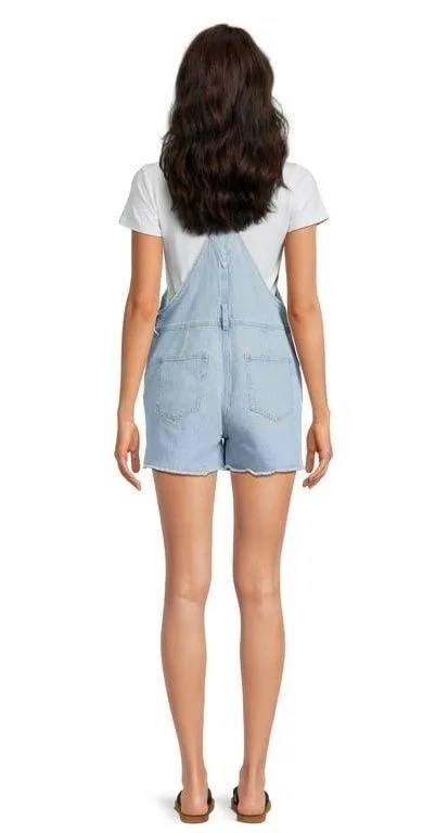 No Boundaries Relaxed Boyfriend Shortalls, 3.5" Inseam, Women's M(7-9) - Image 2