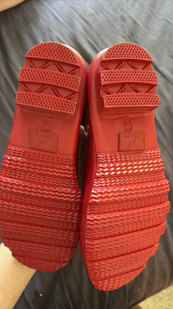 Red Rain Boots Size 7 - Image 4