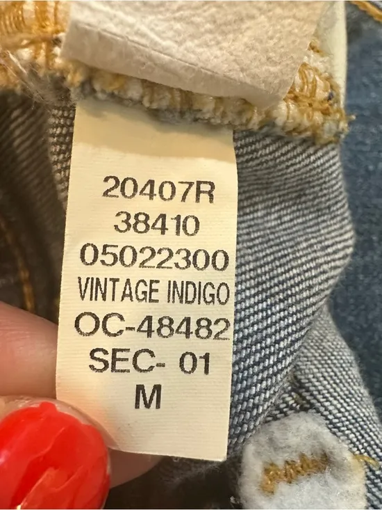 SPANX Seamed Front Wide Leg Denim Jeans Size Medium Vintage‎ Indigo - Image 10