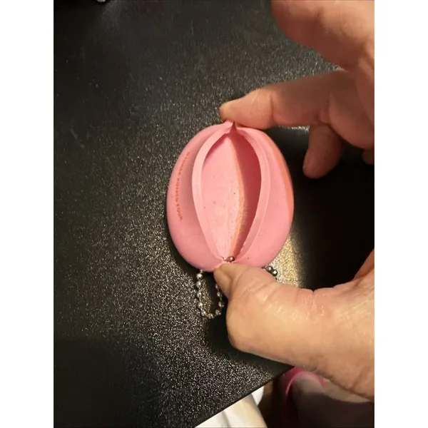 Ice Cream Money Coin Holder Keychain Pink Rubber 3 Potato 4 Collectible - Image 4