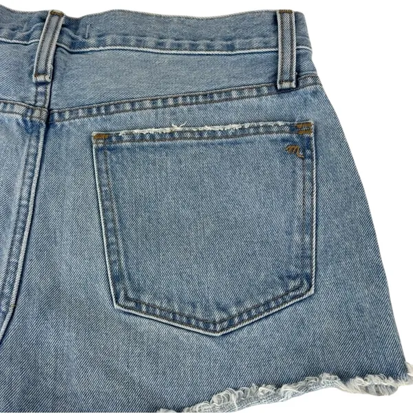Madewell Raw Hem Relaxed Denim Shorts Size 27 - Image 6