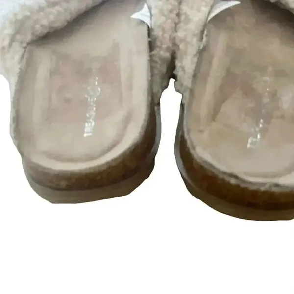 Treasure & Bond Beige Casual Wedge Slide Slippers Fabric Upper 1 Inch Beach 8 M - Image 6