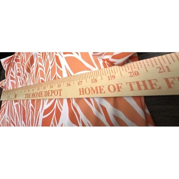 Bon Apple Tea Womens XL Orange White Leaf Print Tunic Blouse Tropical‎ Resort - Image 5