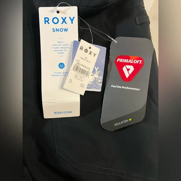 Roxy Snow Bib Rideout Black Women’s XS Dry Flight Technology New $259 - Image 8