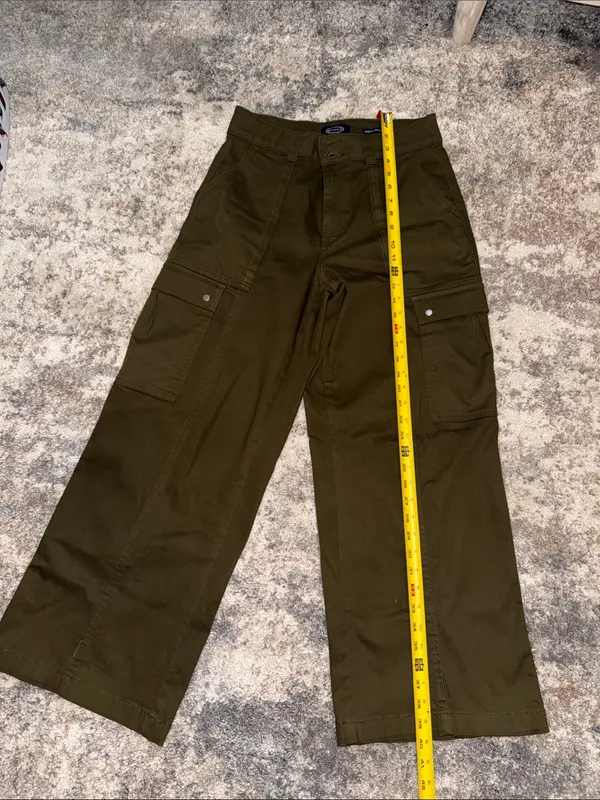 Dickies Olive Green Wide-Leg Cargo Trousers - Image 2